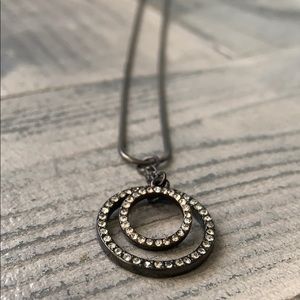 Rhinestone Circle Necklace